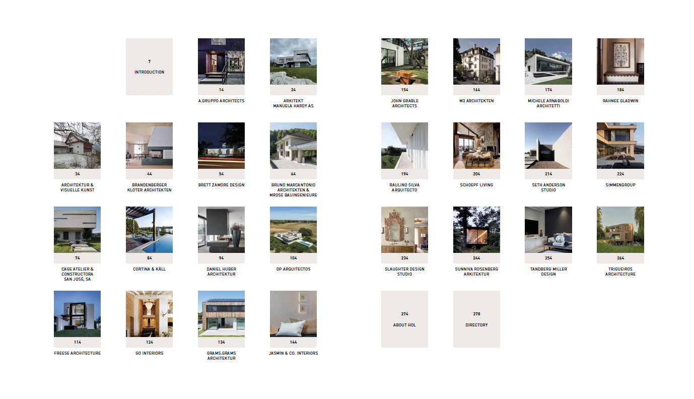 HOL RESIDENTIAL ARCHITECTURE & INTERIOR DESIGN VOL I